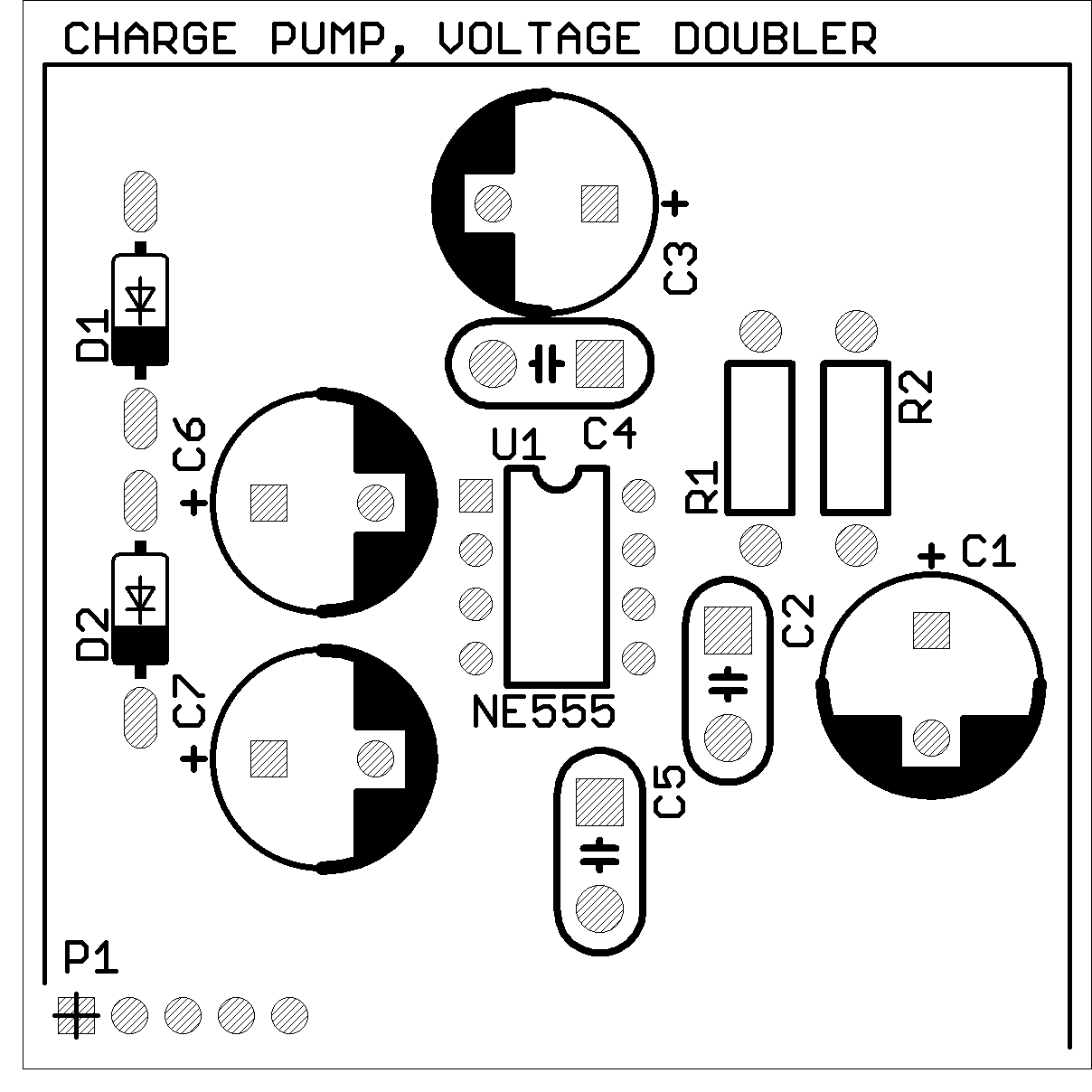 Top view of miniPCB