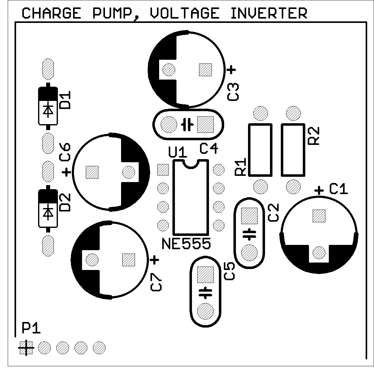 Top view of miniPCB